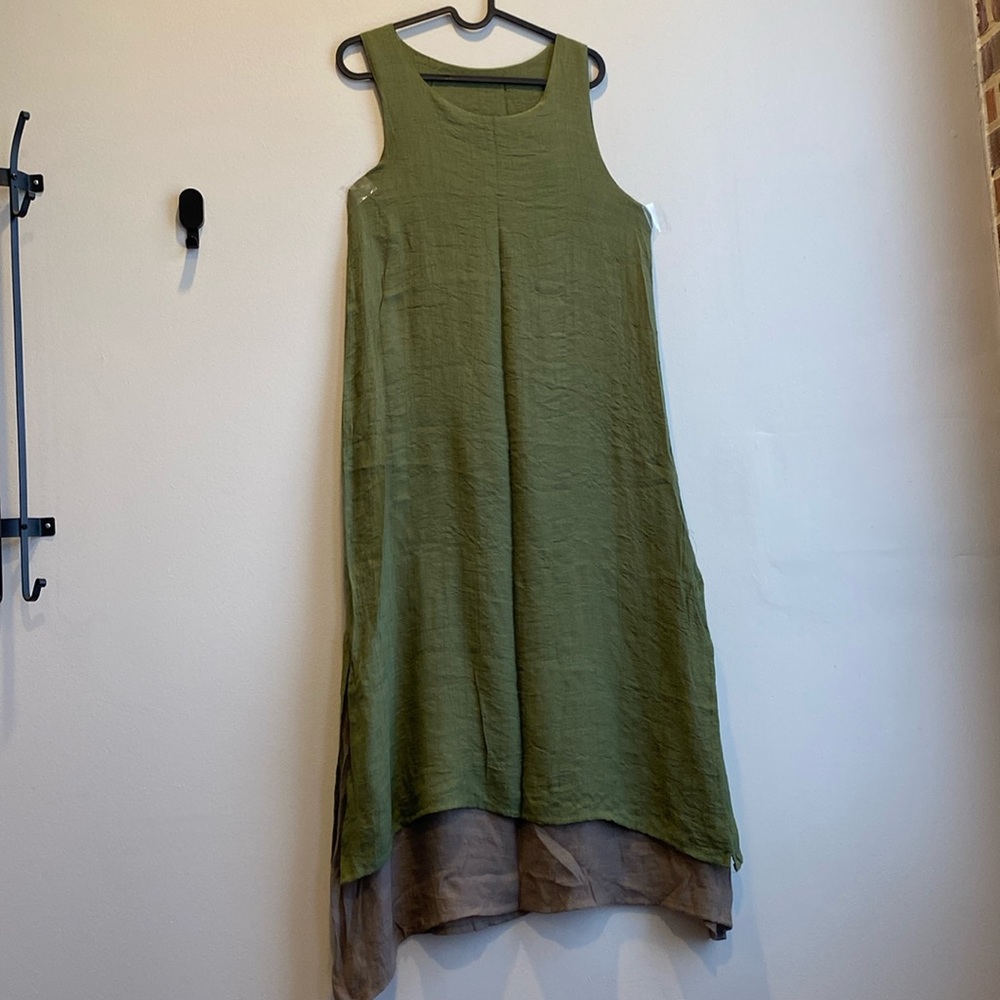 Long Reversible silk Dress from independent boutique store